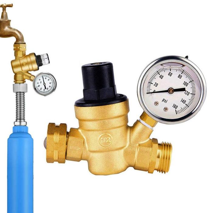 Water Pressure Regulator Brass Water Pressure Reducing Maintaining