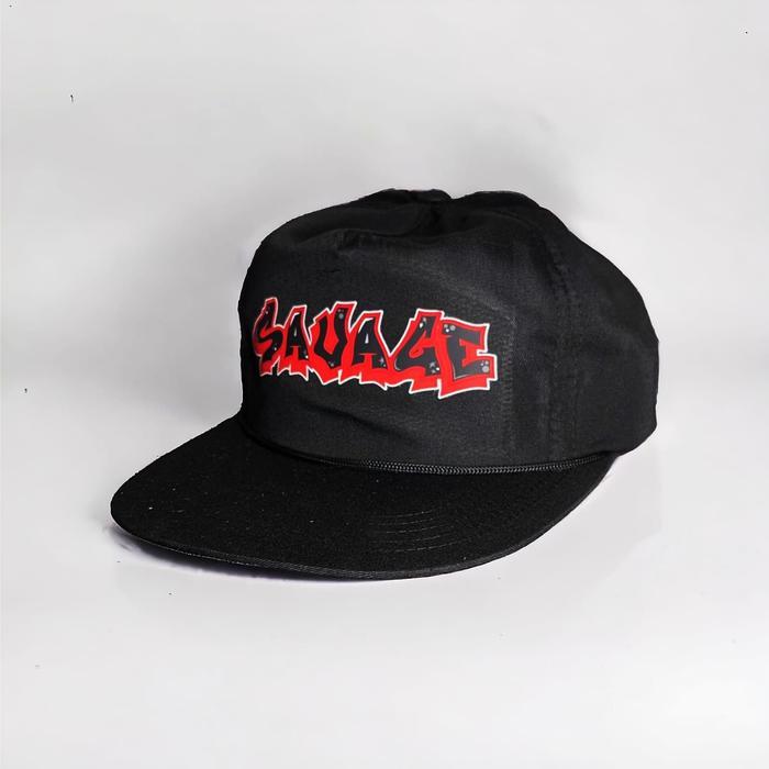 Topi Snapback Rope Hat Classic - Warna Hitam Sablon Grafity Outfit Skena Topi Skena Graffiti Topi  S