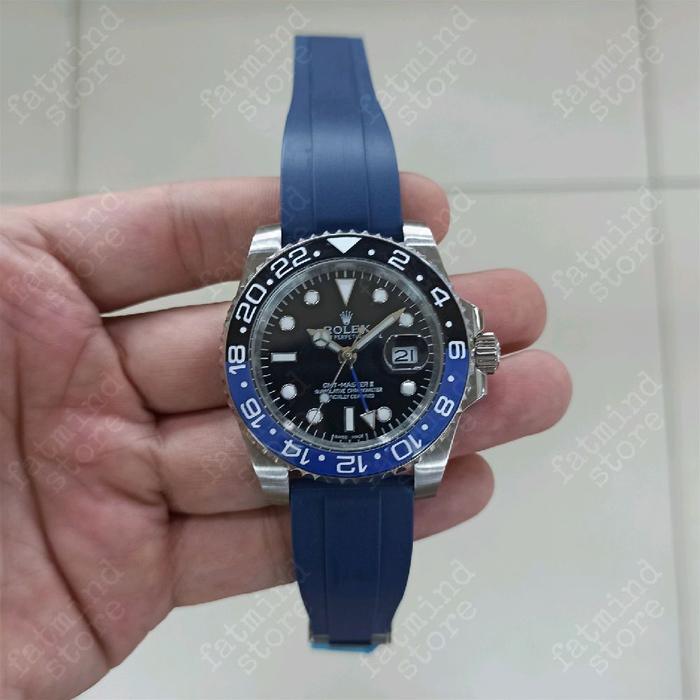 JAM TANGAN PRIA FSRLX GMT MASTER II RUBBER AUTOMATIC PREMIUM SUPER GRADE AAA