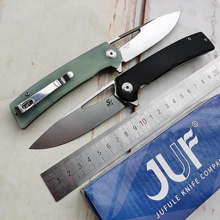 Sitivien New ST126 Real D2 Steel Ball Bearing Flipper Folding G10