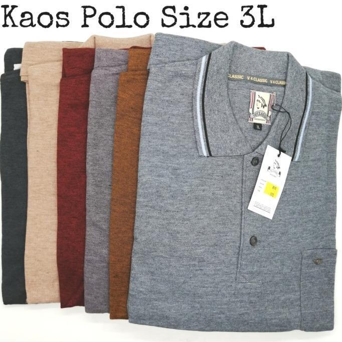 (cooger) kaos polo / kaos kerah / polo shirt v4 classic misty jumbo size