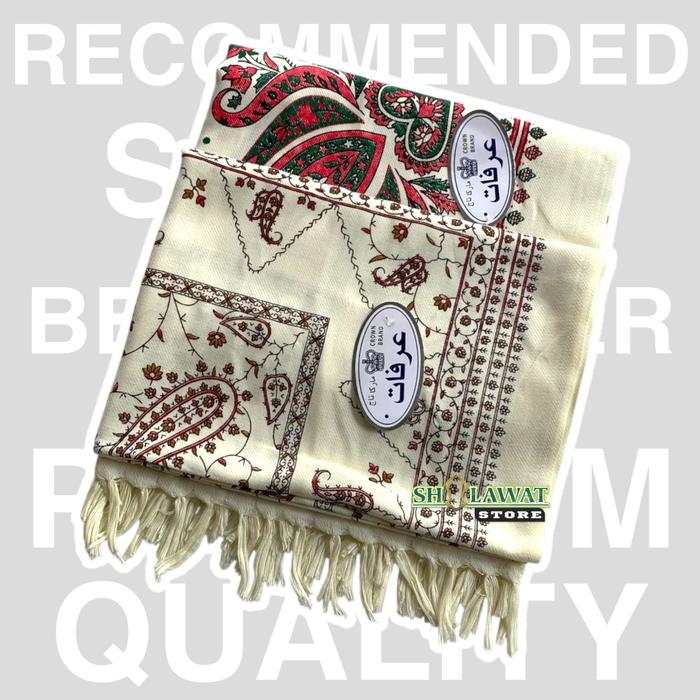 Sorban Kashmiri Arifat Yasmeen / Sorban Putih Printing Premium / Sorban India / Sorban Kashmiri Arif