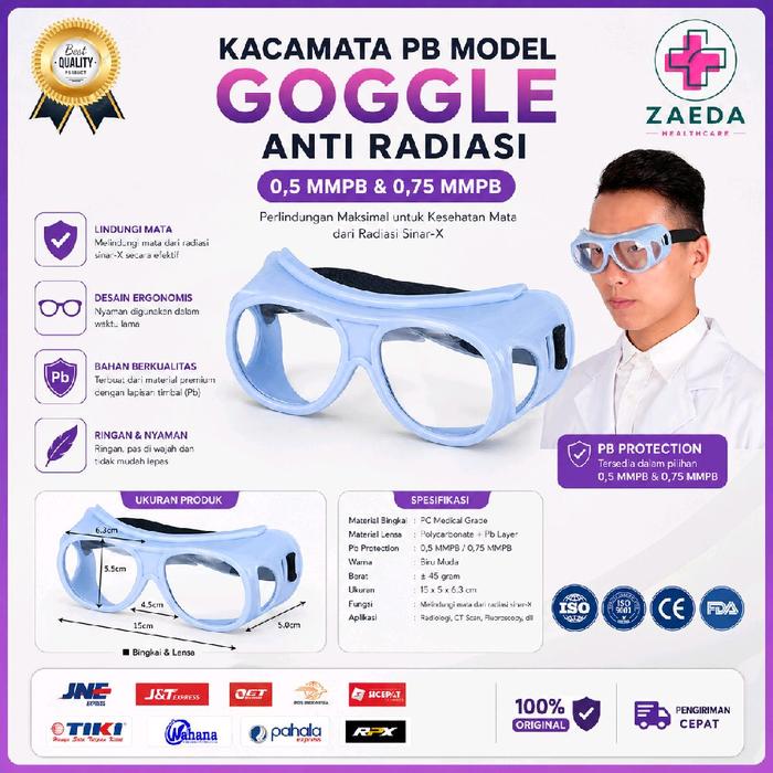 Kacamata Xray Radiologi / kacamata Google /Kaca mata Radiologi Xray 0,5 Mmpb dan 0,75 Mmpb6