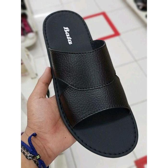 Bata Selop Terlaris Sandal Selop Pria Dewasa Gaya Kasual Upper Kulit Sintetis Outsole Karet Size 39-