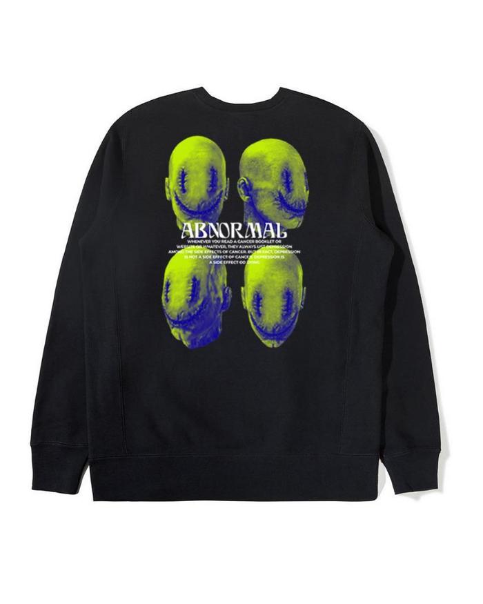 SNOVE - Abnormal  - Distro Crewneck Black Fleece 280