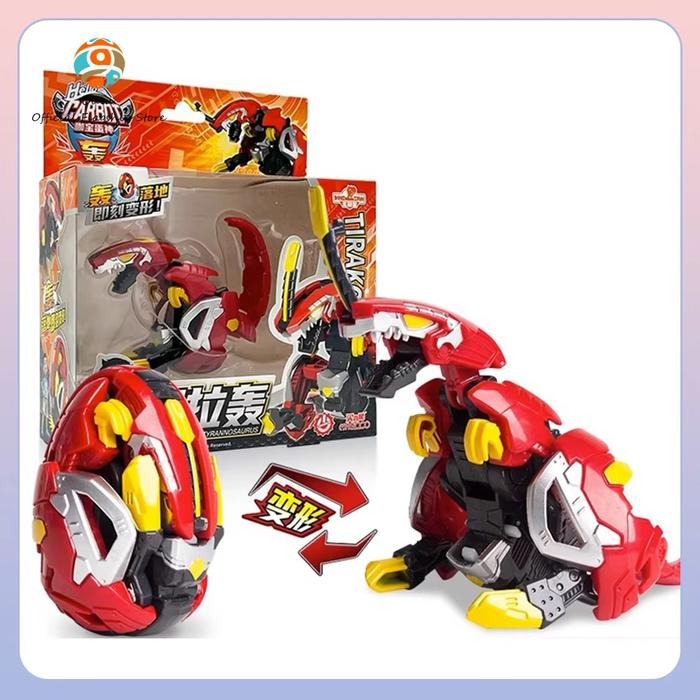 Hello Carbot Tyrannosaurus Tilahong Action Figure Transform Upon Impact Dinosaur Action Figure Minia
