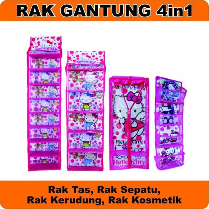 RAK GANTUNG SET 4IN1 ( RAK TAS, RAK SEPATU, RAK JILBAB, RAK KOSMETIK)