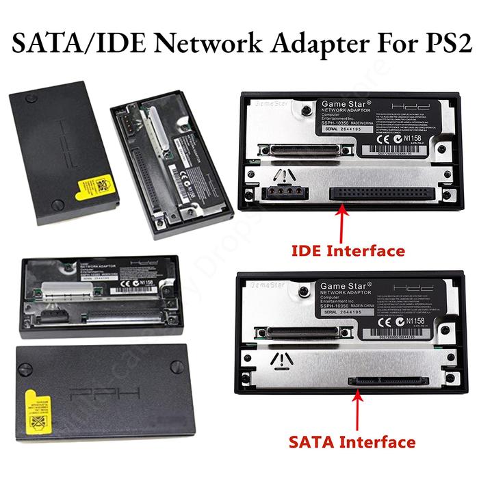 Terlaris, SATA/IDE Adapter Jaringan Antarmuka untuk PS2 Fat Game