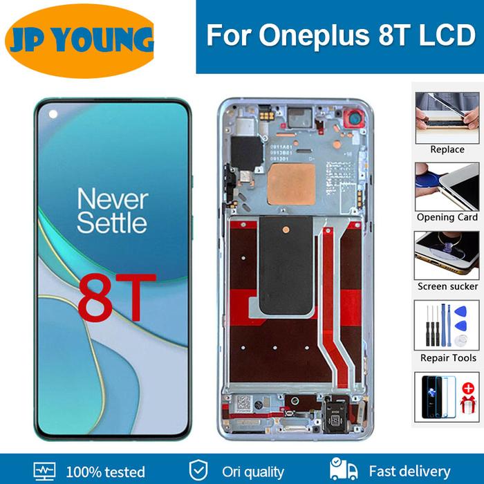 Original 6.55'' AMOLED Display for OnePlus 8T LCD KB2001 KB2000