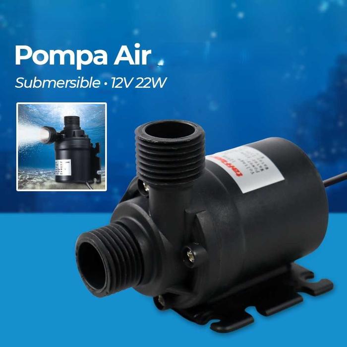Pompa Air DC 12V Pendorong Ke Mesin Cuci Shower Water Heater 20W 800L/H