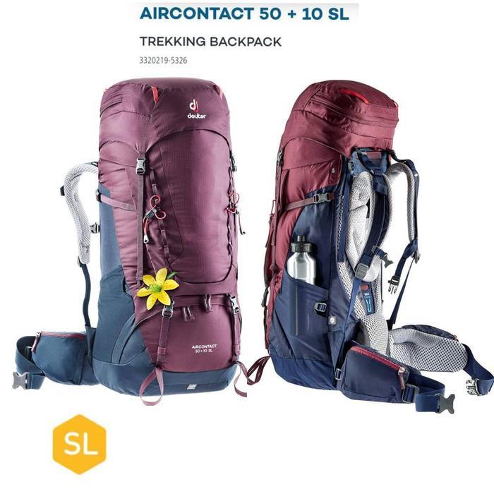 TERJAMIN Deuter Aircontact 4010SL 5010SL 60 10 SL Tas Carrier Tas gunung