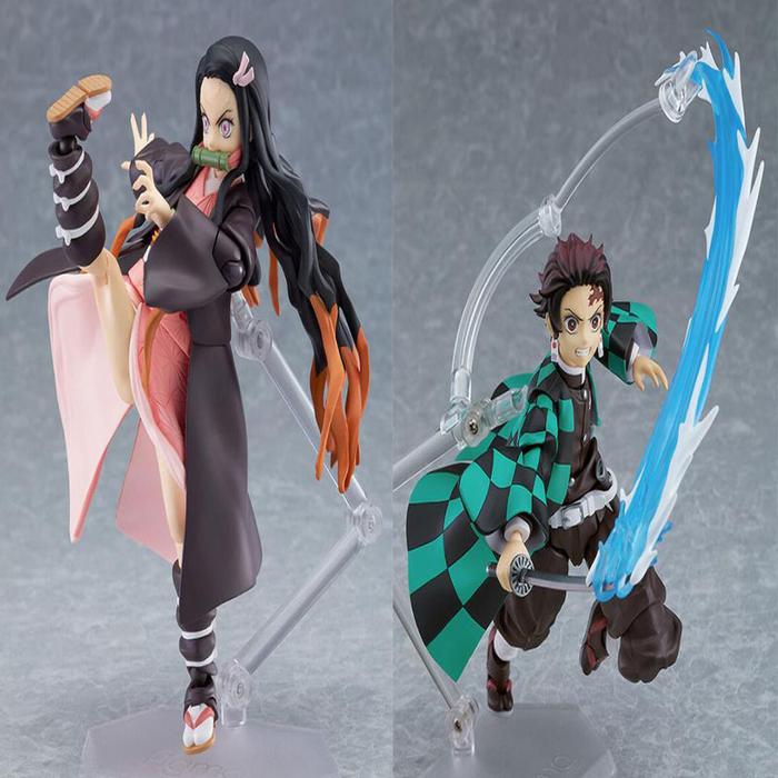 Figma Demon Slayer Kamado Tanjirou Nezuko Kamado DX Edition Action Figure Toys