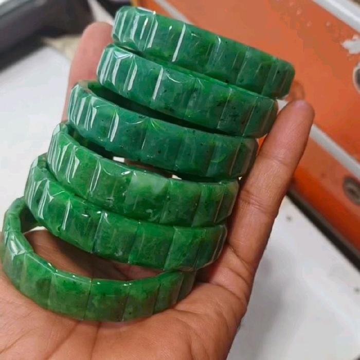gelang batu giok aceh asli