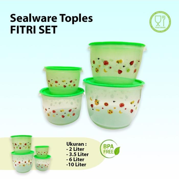 Sealware Toples Makanan Fitri Set Plastik Tebal 2-10L