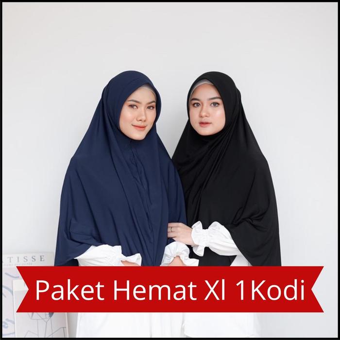 Hijab Kerudung Hijab Jilbab Kerudung Instan Paket Usaha Kodian Seragaman Size L,XL,XXL Muslim Instan