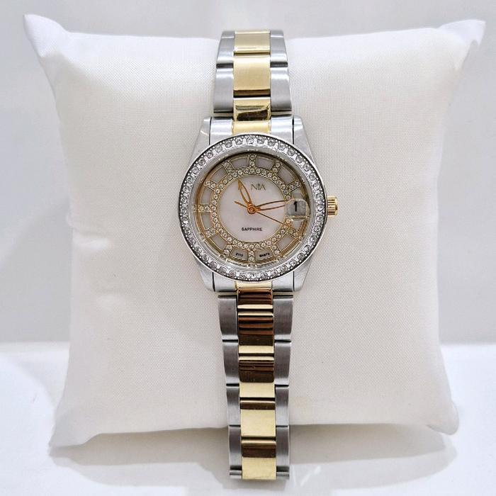 Bonia BN979 sapphire kombinasi gold jam tangan cewek original