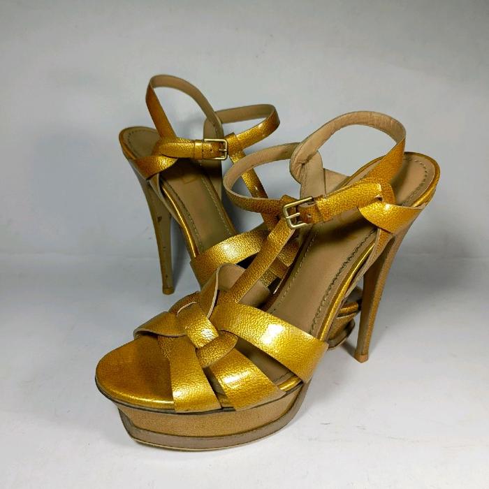 Yves Saint Laurent original leather Italian heels 39 size woman shoes