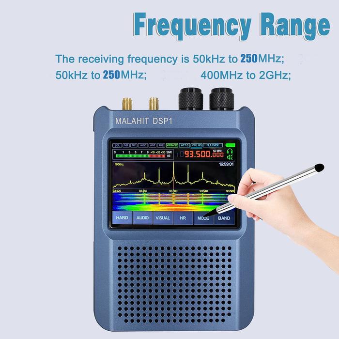 DSP1 Digital Radio 50kHz-250MHz 400MHz-2GHz Malachite SDR Radio