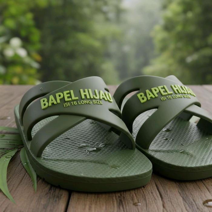 Sandal Bapel Hijau Long Size Isi 16 Edisi Long Hemat Terjangkau Terbaru Resmi Buatan Tangan Indonesi