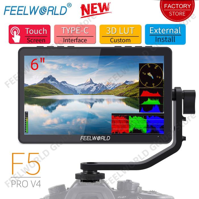 FEELWORLD F5 Pro V4 6 Inch Touch Screen Portable Monitor Camere DSLR
