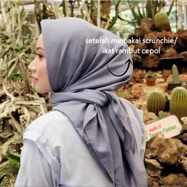 Scrunchie Jumbo Hijab Ikat Rambut Cepol / Luxor Rambut Kain Scrunchie Kucir Rambut