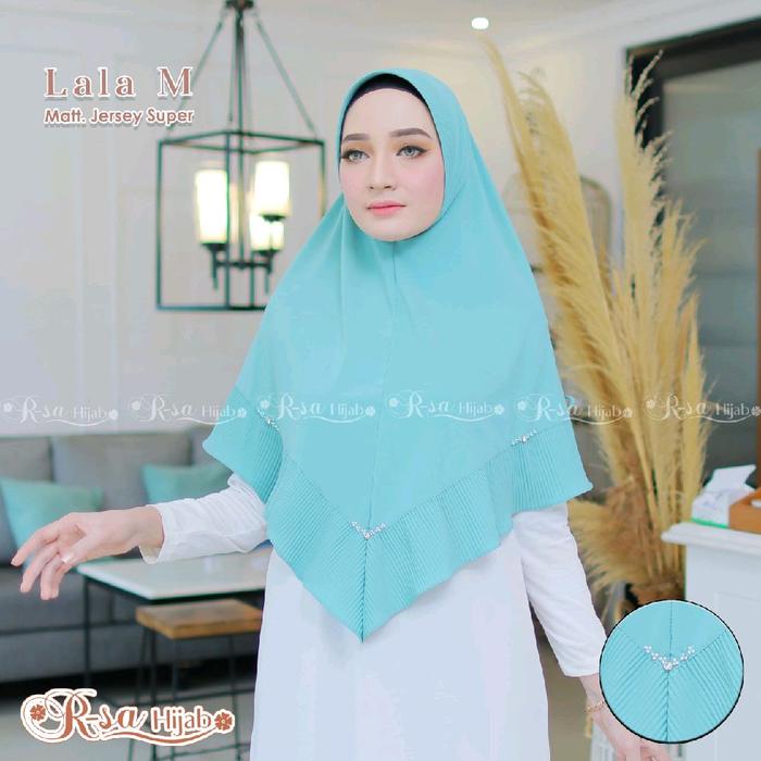 KERUDUNG GEBLUS JERSEY R-SA LALA / HIJAB INSTAN JERSEY PAD STANDAR