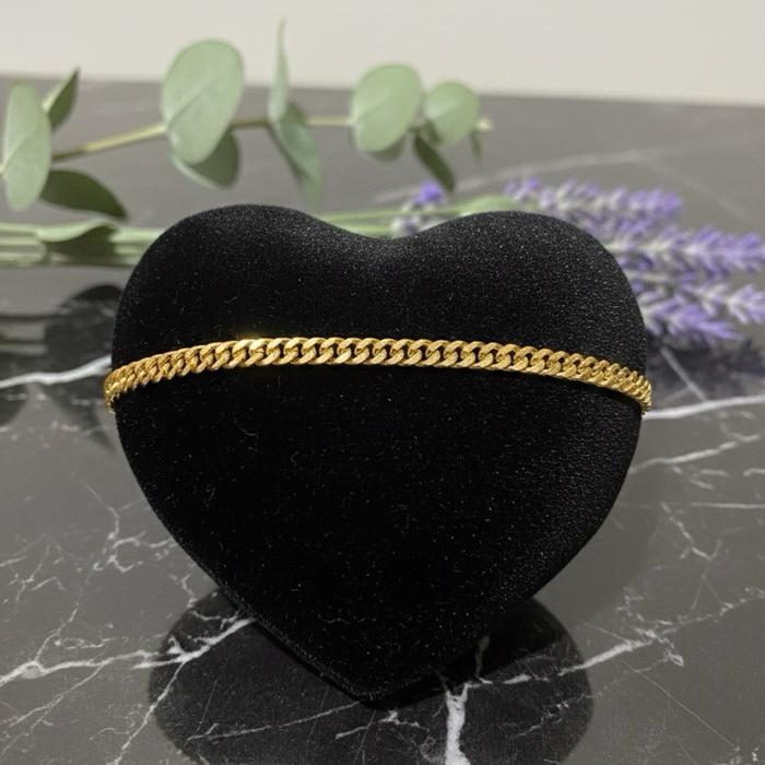 Gelang model holo gepeng 8K toko mas kedungwaringin
