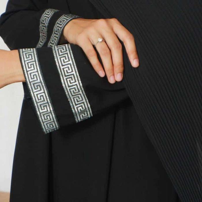 Gamis Terbaru Abaya Hitam Jetblack Athifah Busui Turkey Polos Simple Dress Muslim Wanita Ymdefashion