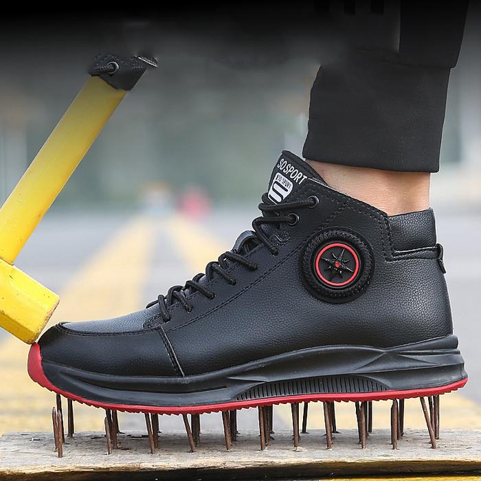 Work Shoes With Steel Toe Safety Martin Boots Industrial Men Office