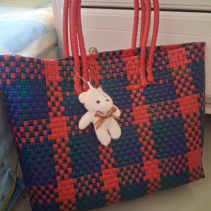 Tas anyam kapasita beras 5 kg