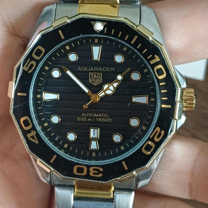 jam Tag heur Aqua racer rantai stainless baterai