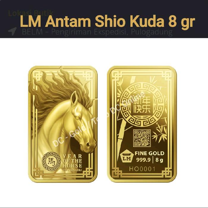 Logam Mulia LM Emas Antam 8 gr Year of the Kuda Shio Kuda