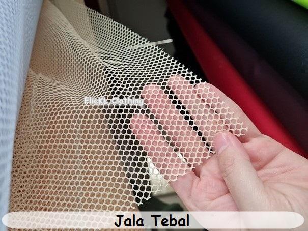 Bahan Kain Jala Tebal Kaku Pinggiran Tas Selempang Totebag