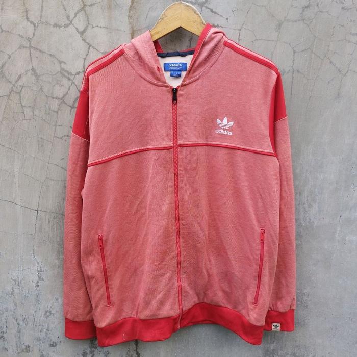 jaket hoodie zipper adidas original second