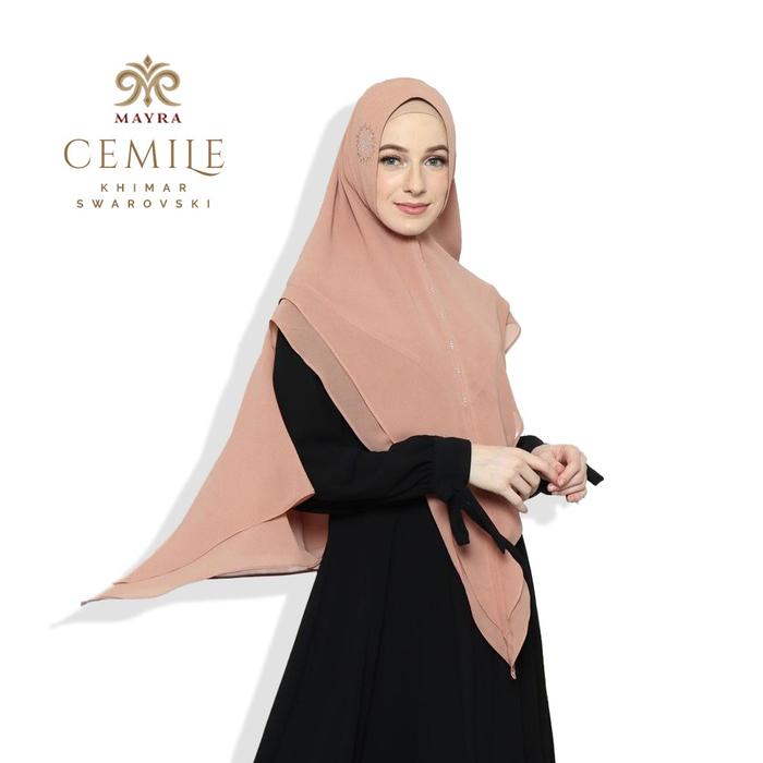 ◤New◢ Mayra Indonesia Khimar Cemile Swarovski
