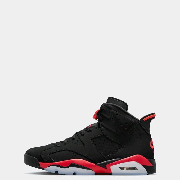 Sepatu Nike Air Jordan 6 Retro Infrared Salesman Black Men Original