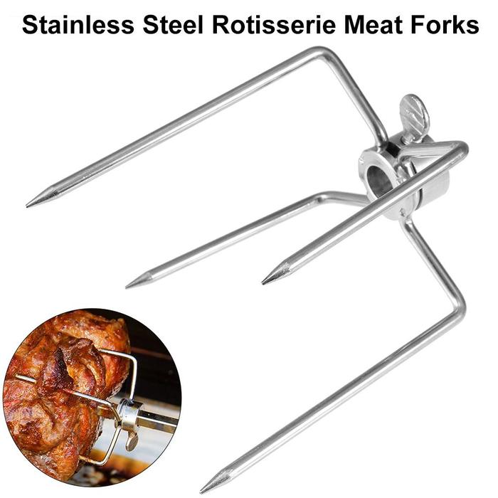 Rotisserie Meat Fork Barbecue Supplies BBQ Tool Charcoal