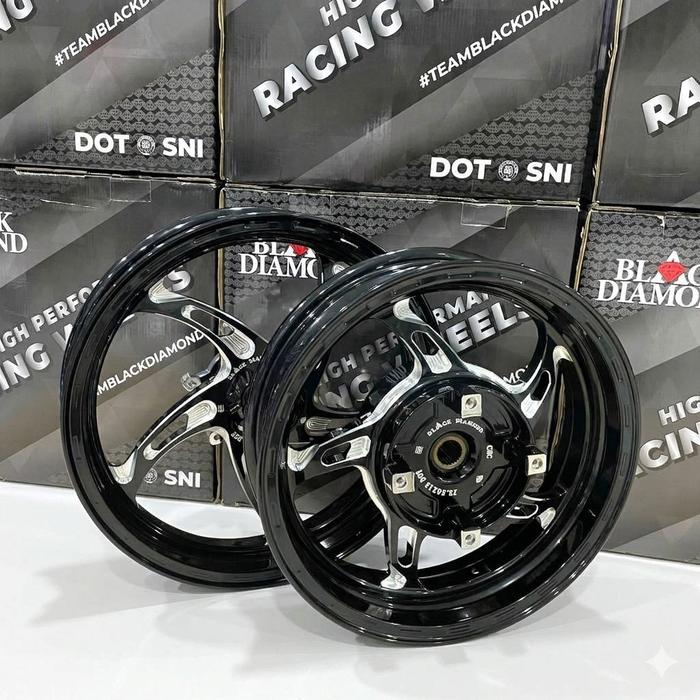 Velg Racing PCX 160 ABS PCX 160 CBS Palang 5 Ring 14 1.85 2.50 Black Diamond PCX 160 ABS PCX160 CBS