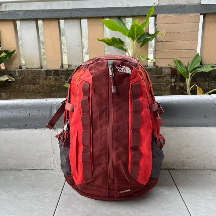 ransel tas carrier second TNF the north face outdoor pria wanita muat leptop untuk kerja sekolah ata