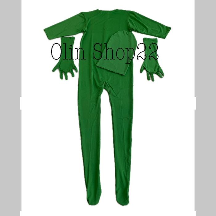 Green Screen Suit Lepas Kepala dan Tangan/Green Screen Chroma Keys/Baju Green Screen Pisah Tangan da