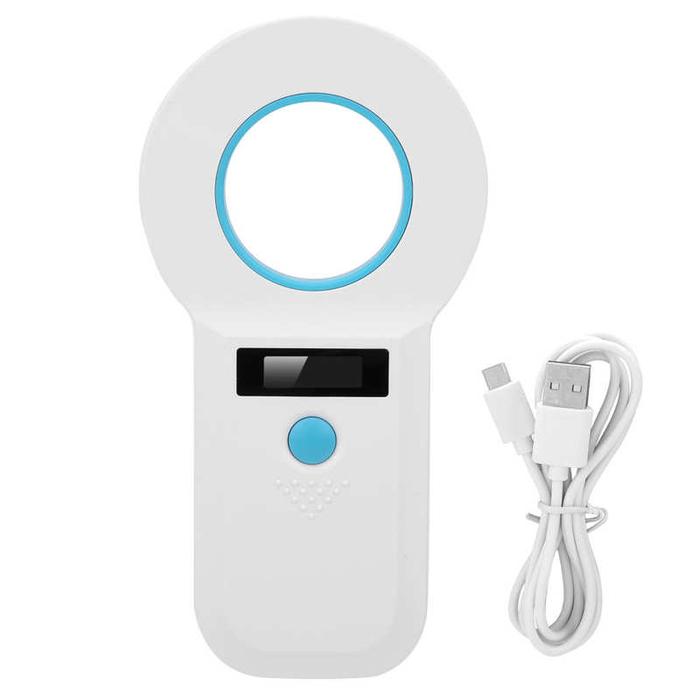 RFID Reader Card ID Reader 34.2Khz/125Khz Rechargeable Animal Chip ID