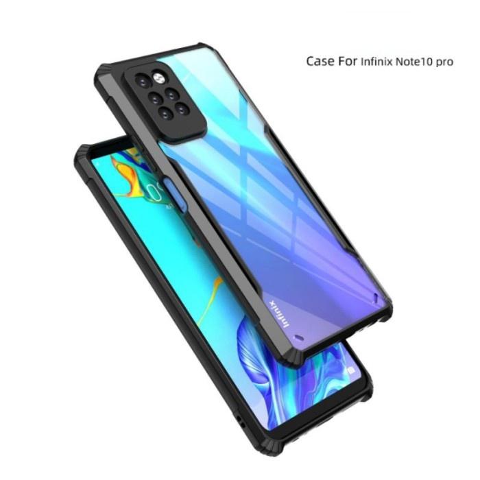 S/P- CASING COVER Case Infinix Note 10 Pro NFC Shockproof Transparan Hard Back Soft Slim CASE