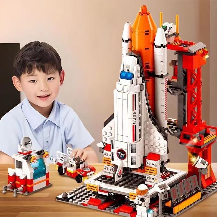 Space Shuttle Aerospace Spaceship Carrier Rocket DIY Building Block