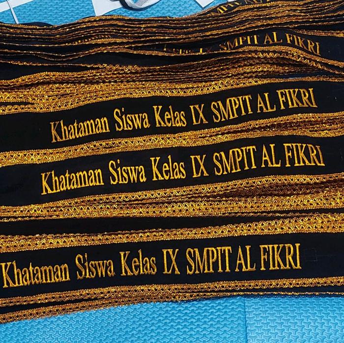 selempang samping bordir kain baldu tebal harga murah
