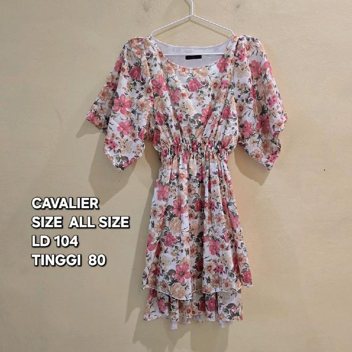 133. (Preloved) CAVALIER Baju Atasan Blouse  Wanita / Mini Dress Authentic