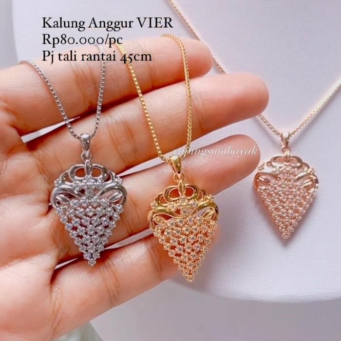 Kalung anggur22 lapismas KVA22. Kalung high style kekinian cantik