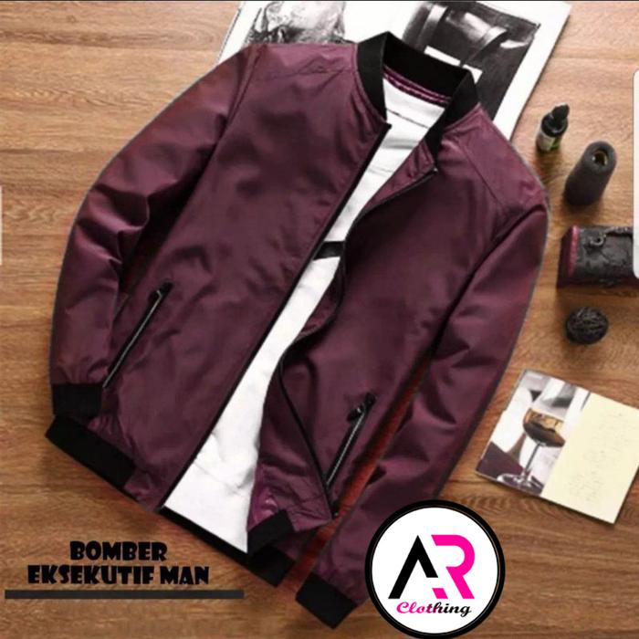 PRIA/ BOMBER POLOS JAKET PRIA/ JAKET BOMBER POLOS / JAKET BOMBER PRIA ANTI ANGIN