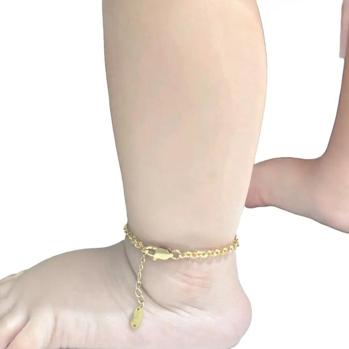 gelang kaki bayi laki-laki dan perempuan titanium anti karat