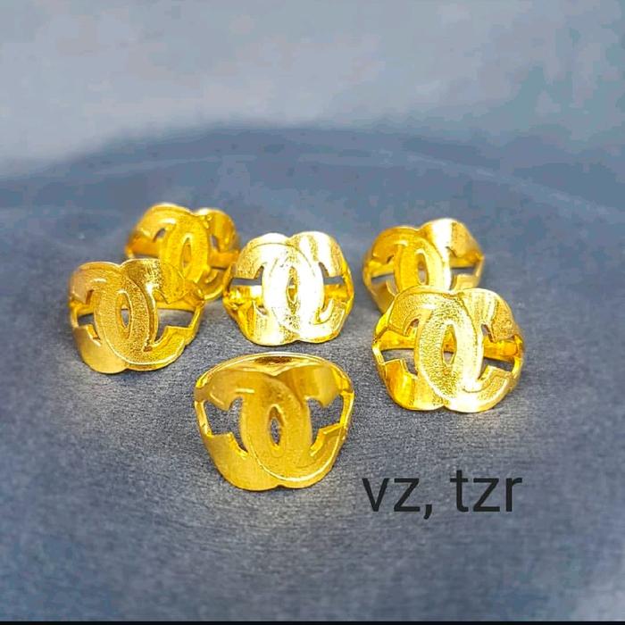 cincin channel penang 24 k warna gold premium