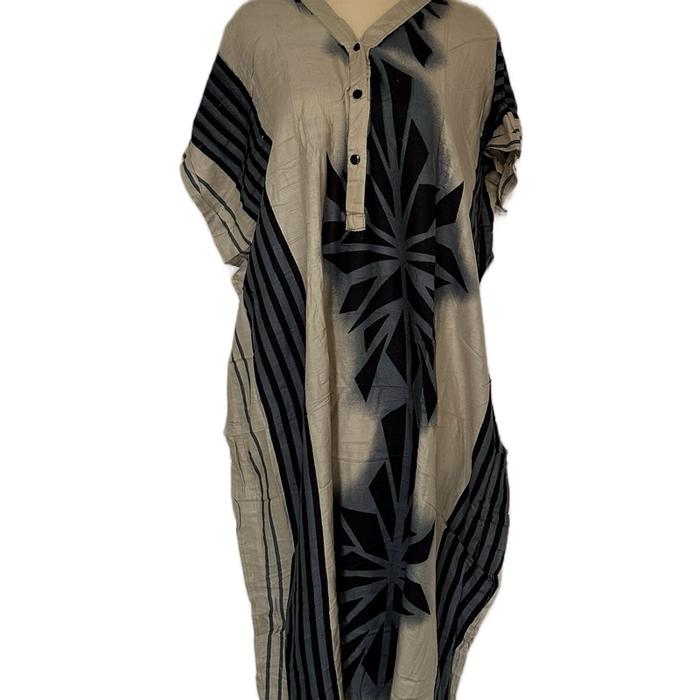 [Cream Series] Daster Kalong Batik Solo Premium Rayon Adem Agen Distributor Busui Kancing